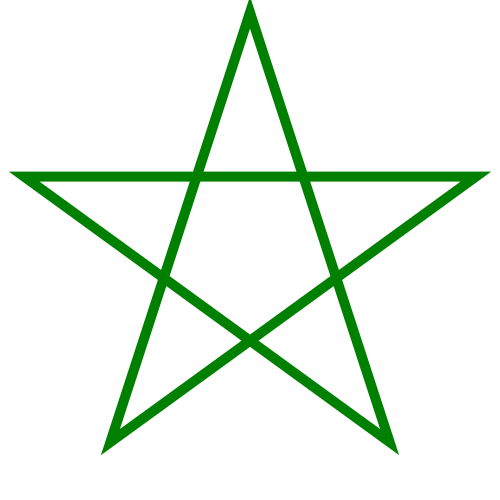 Fil:Pentagram green.svg