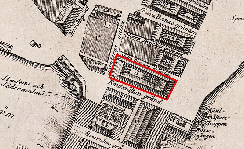 Fil:Räntmästarhuset 1771, karta.jpg