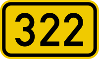 Fil:Bundesstraße 322 number.svg