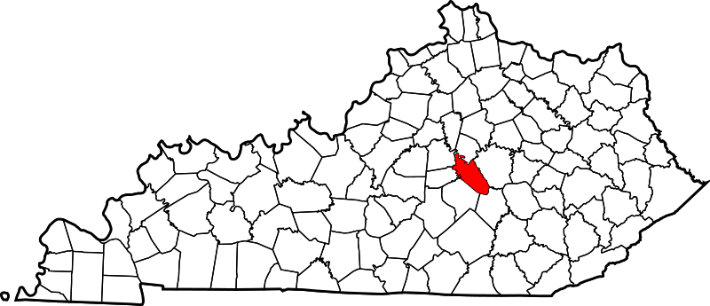Fil:Map of Kentucky highlighting Garrard County.svg