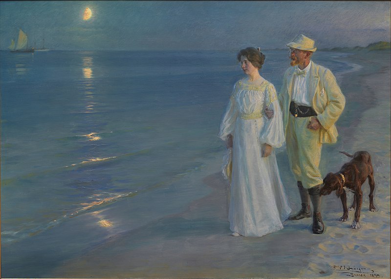 Fil:P S Krøyer 1899 - Sommeraften ved Skagens strand. Kunstneren og hans hustru.jpg