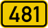 Bundesstraße 481 number.svg