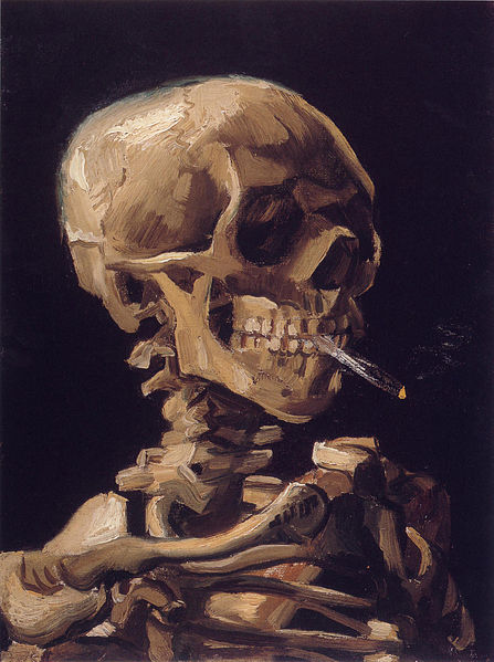 Fil:Skull with a Burning Cigarette.jpg