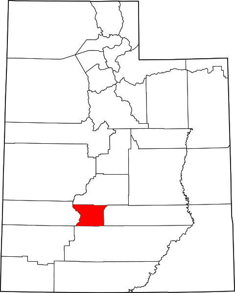 Fil:Map of Utah highlighting Piute County.svg