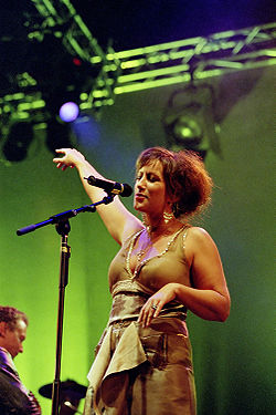 Lisa Nilsson på Malmöfestivalen 2004.Foto: Ragnar Tryggvason