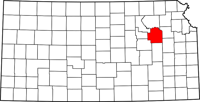 Fil:Map of Kansas highlighting Wabaunsee County.svg