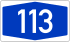 Bundesautobahn 113 number.svg