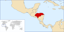 Honduras läge