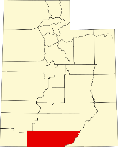 Fil:Map of Utah highlighting Kane County.svg