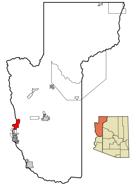 Fil:Mohave County Incorporated and Unincorporated areas Bullhead City highlighted.svg