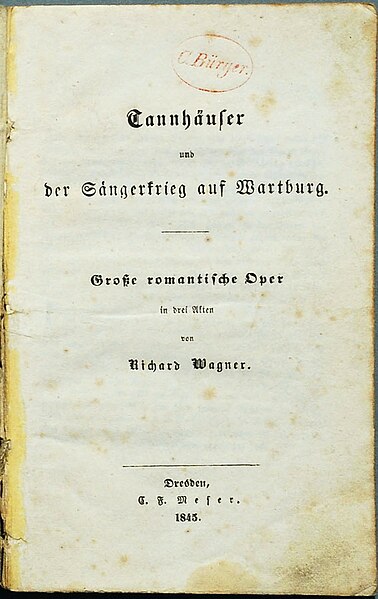 Fil:Wagner Tannhäuser 1845.jpg