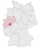 Kreis Olpes läge i Tyskland
