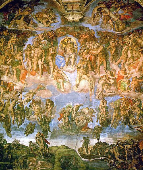 Fil:Michelangelo - Fresco of the Last Judgement.jpg