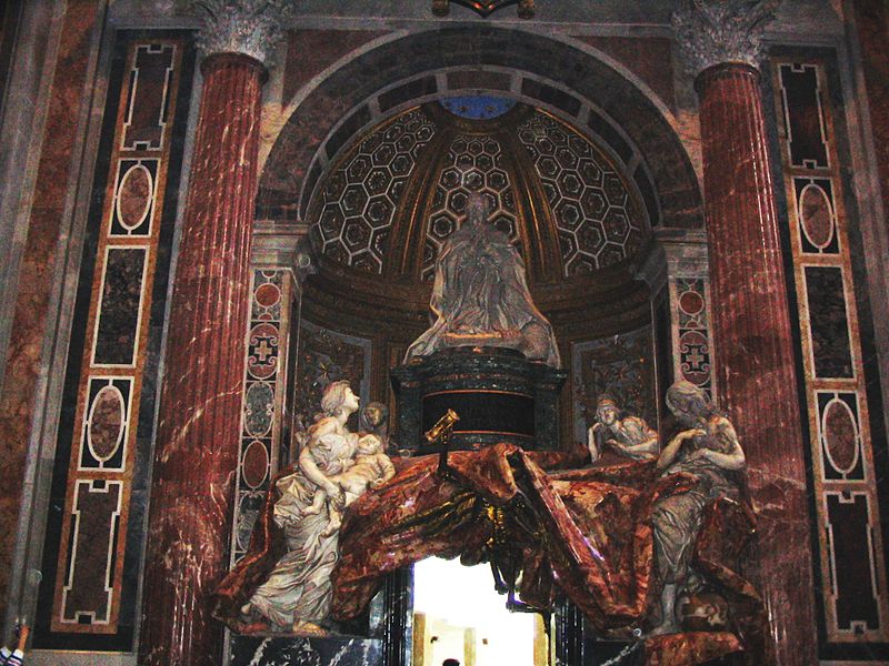 Fil:Monumento en memoria a Alejandro VII, Basílica de San Pedro.JPG