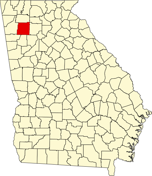 Fil:Map of Georgia highlighting Bartow County.svg