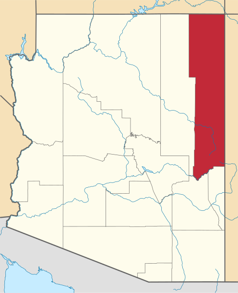 Fil:Map of Arizona highlighting Apache County.svg