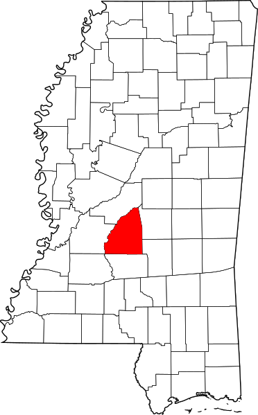 Fil:Map of Mississippi highlighting Rankin County.svg