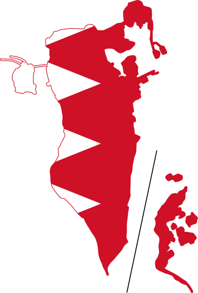 Fil:Flag-map of Bahrain.svg