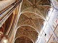 Uppsala domkyrka invigs officiellt den 8 juni 1435. Bilden visar en del av kyrkans innertak.