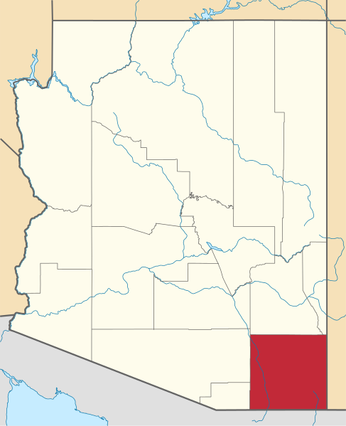 Fil:Map of Arizona highlighting Cochise County.svg