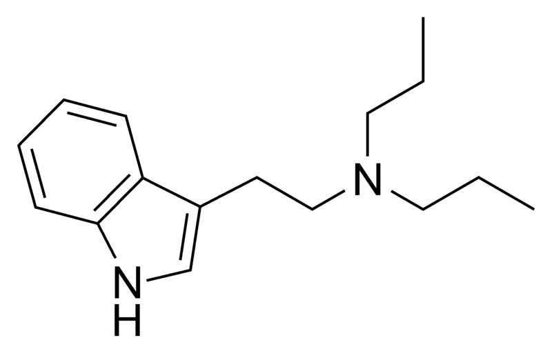 Fil:Dipropyltryptamine chemical structure.png