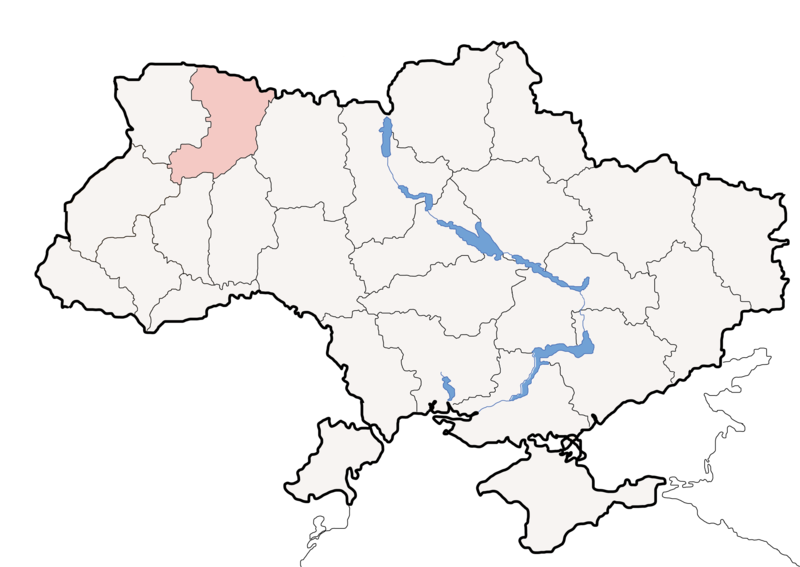 Fil:Map of Ukraine political simple Oblast Rivne.png