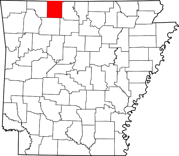 Fil:Map of Arkansas highlighting Boone County.svg
