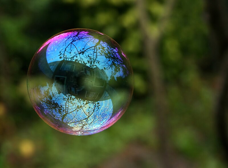 Fil:Reflection in a soap bubble edit.jpg