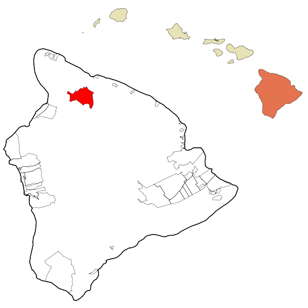 Fil:Hawaii County Hawaii Incorporated and Unincorporated areas Waimea Highlighted.svg