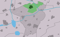 Distriktet Buitenpost inom kommunen Achtkarspelen
