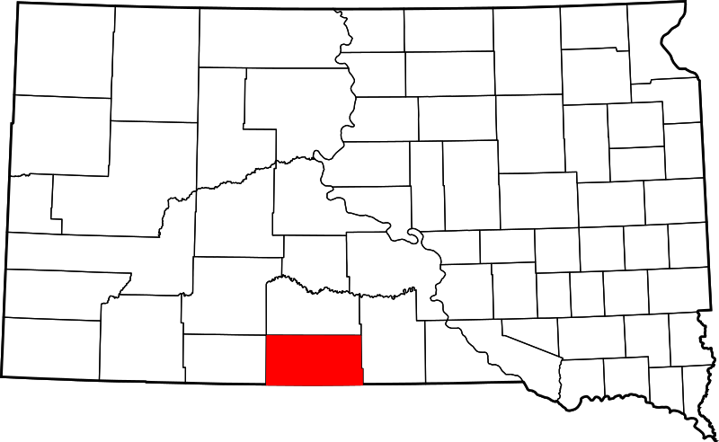 Fil:Map of South Dakota highlighting Todd County.svg