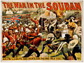 "Kriget i Sudan": Brittisk propagandabild visar imperiets krig mot mahdisterna.
