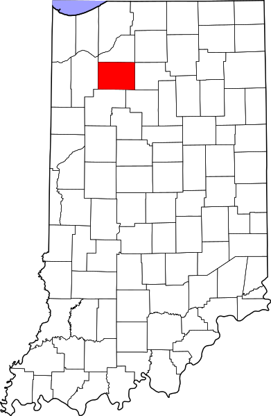 Fil:Map of Indiana highlighting Pulaski County.svg