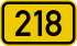 Bundesstraße 218 number.svg