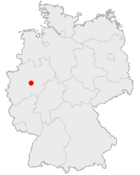 Iserlohn på tyska kartan