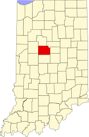 Map of Indiana highlighting Clinton County.svg