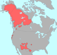 utbredning av Na-Dené-språk före 1500-talet