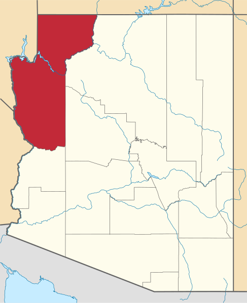 Fil:Map of Arizona highlighting Mohave County.svg