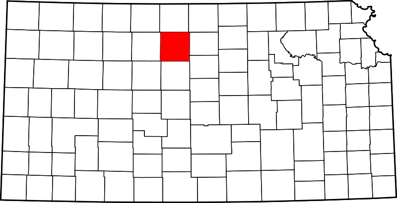 Fil:Map of Kansas highlighting Osborne County.svg