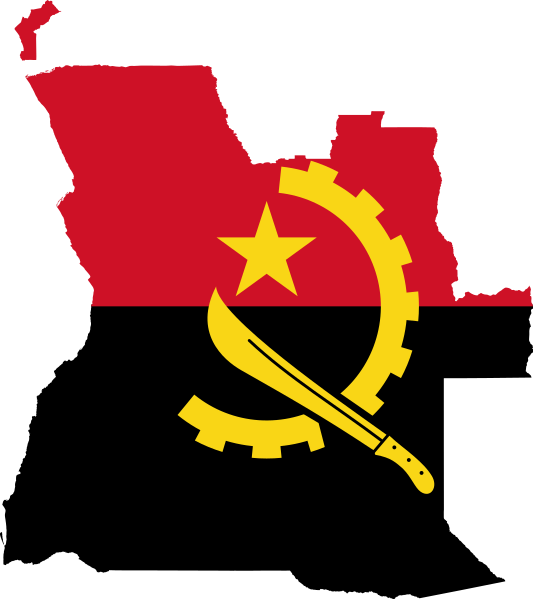 Fil:Flag-map of Angola.svg