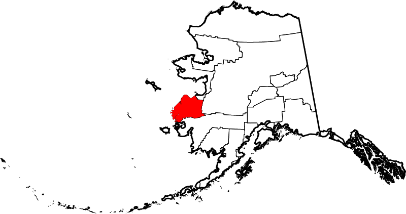 Fil:Map of Alaska highlighting Wade Hampton Census Area.svg