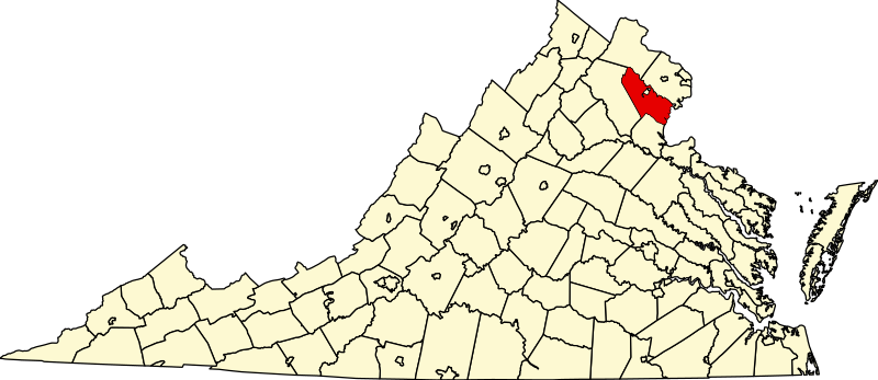 Fil:Map of Virginia highlighting Prince William County.svg