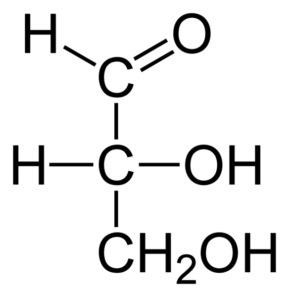 Fil:D-glyceraldehyde-2D-Fischer.png