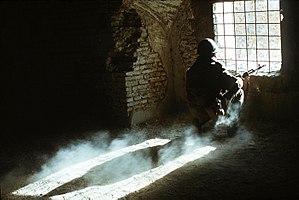 En sovjetisk soldat i Afganistan 1988.