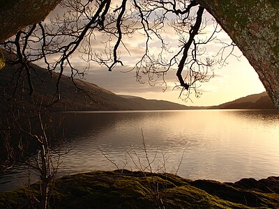 Loch Lomond i Skottland.
