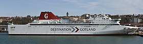 Ferry MS Visby laying in Visby harbour spring 2009.jpg