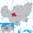 Güstrows läge i Mecklenburg-Vorpommern