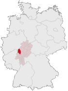 Lahn-Dill-Kreis (mörkröd) i Tyskland