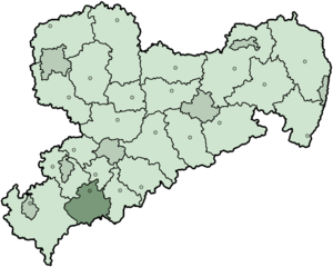 Landkreis Aue-Schwarzenberg i Sachsen