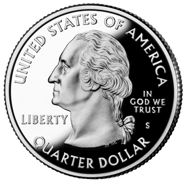 Fil:United States quarter, obverse, 2004.png